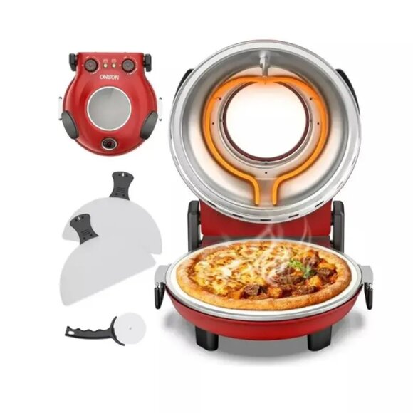 Teendow - 12" Indoor Pizza Maker,Pizza Oven with Removable Ceramic Stone, 800°F - Picture 1 of 6